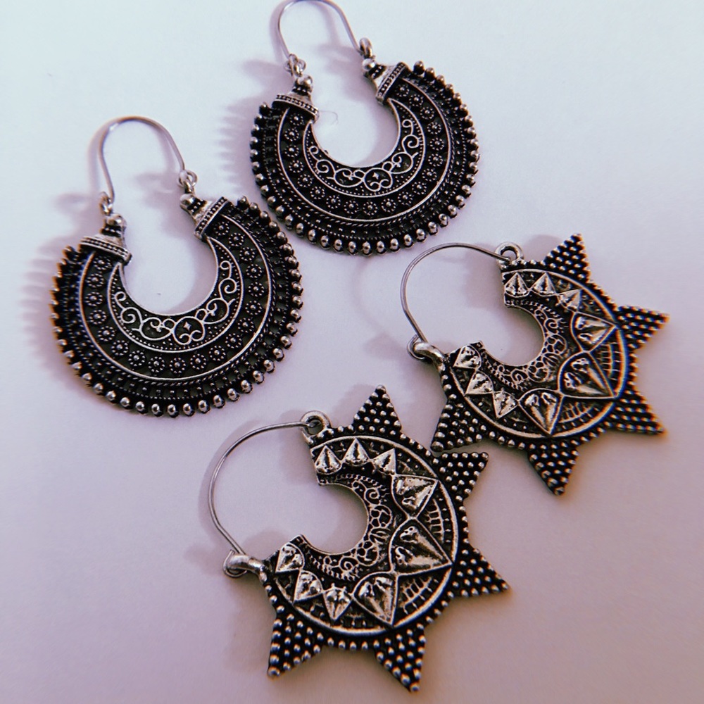 Beautiful Intricate Earrings or Weights
